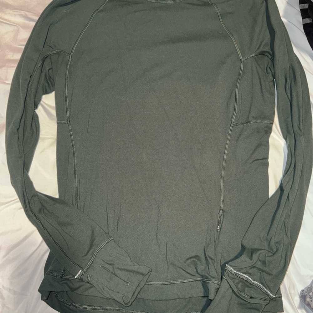 Lululemon Athletica Deep Green Long Sleeve size 10